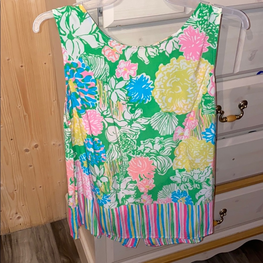 Lilly Pulitzer silk tank Large